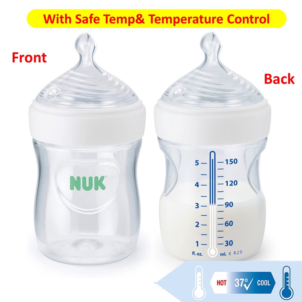 NUK Simply Nature Sense Natural Bottle 5oz 150ml/9oz 260ml Single Loose ...