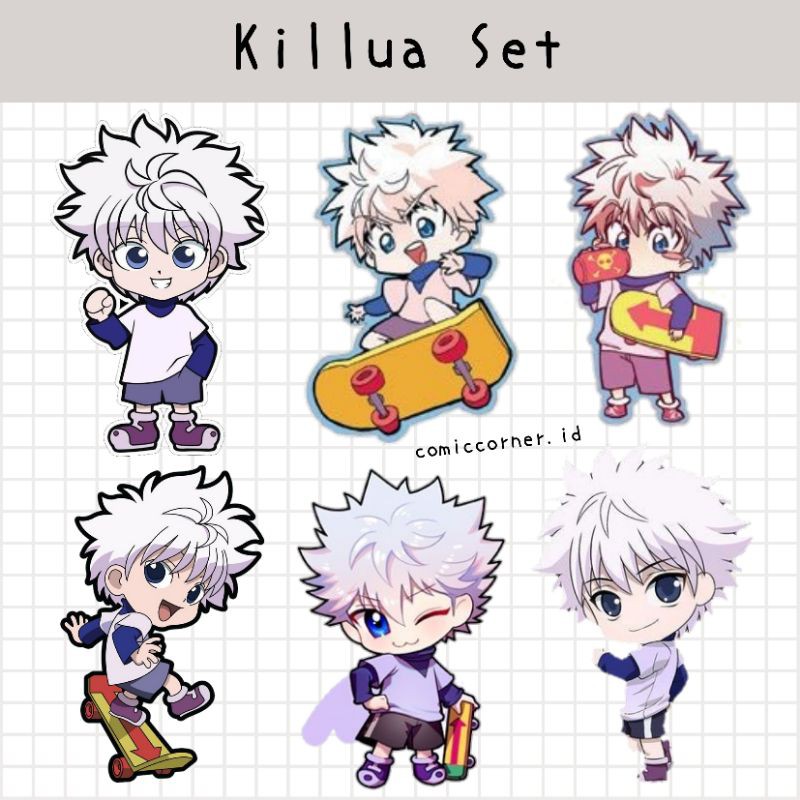 Killua sticker set / killua Stickers / killua Stickers / hxh Stickers ...