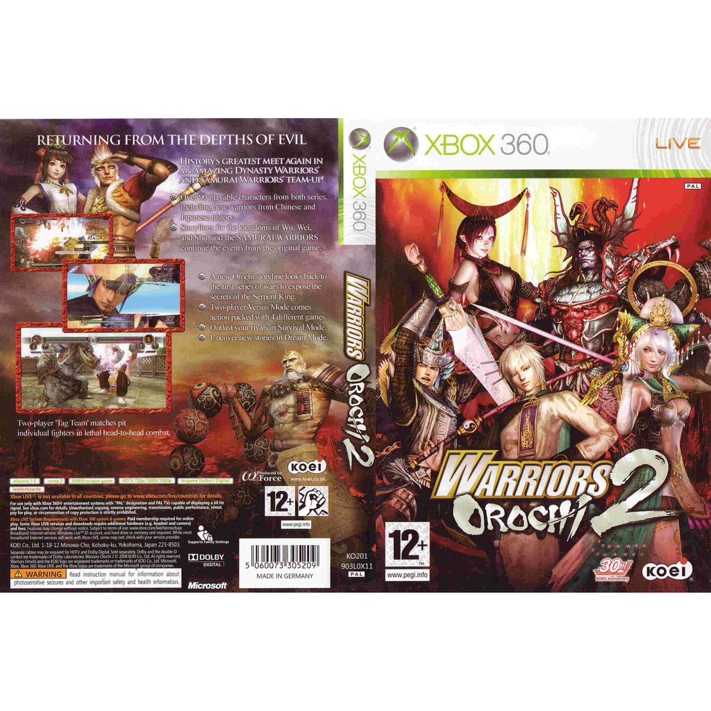 XBOX 360 Warriors Orochi 2 | Shopee Malaysia