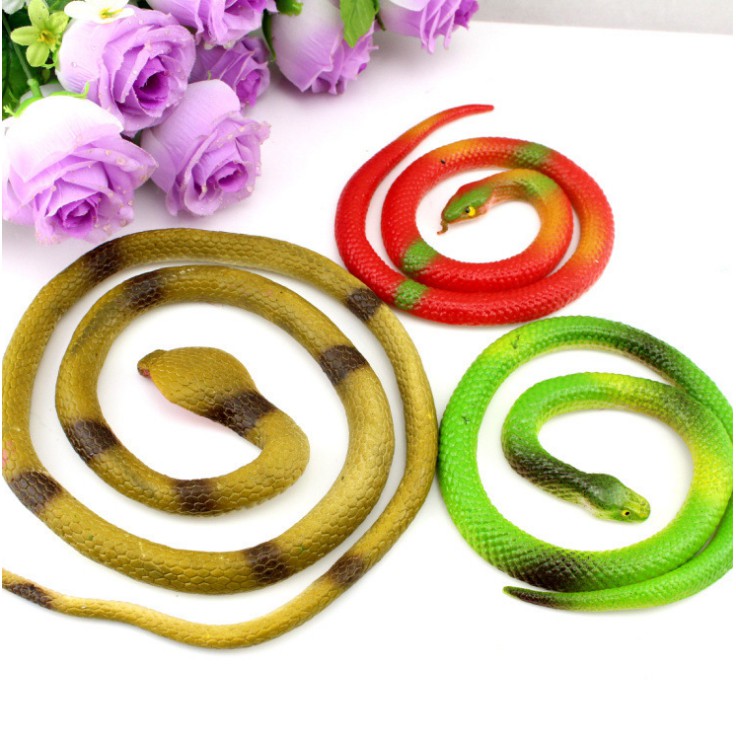 Fake Big Snake Fool's Day Toys Snake Realistic Snake Tricky Snake ...
