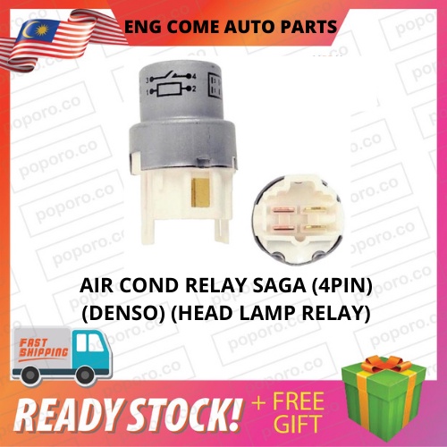 AIR COND RELAY SAGA (4PIN) (DENSO) (HEAD LAMP RELAY) Shopee Malaysia
