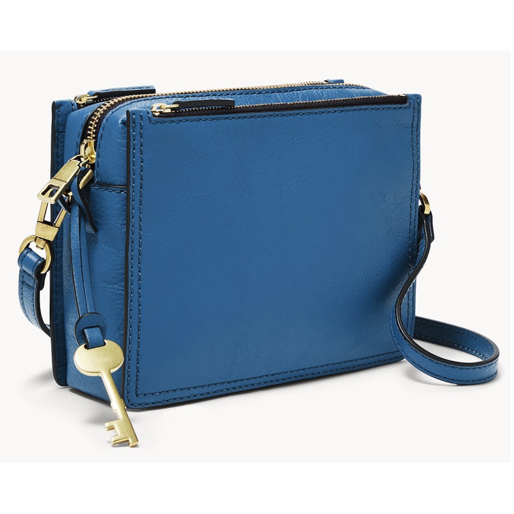 Fashion fossil campbell crossbody blue