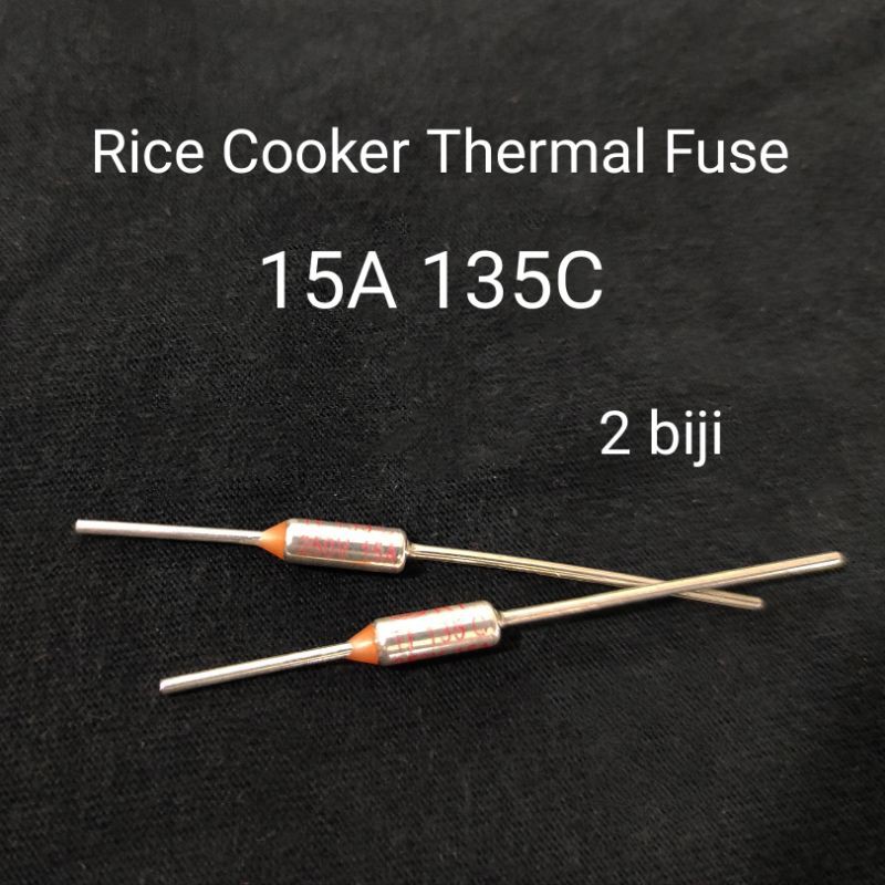 2 biji 15A 135C Rice Cooker Thermal Fuse Philips HD2137 pressure cooker