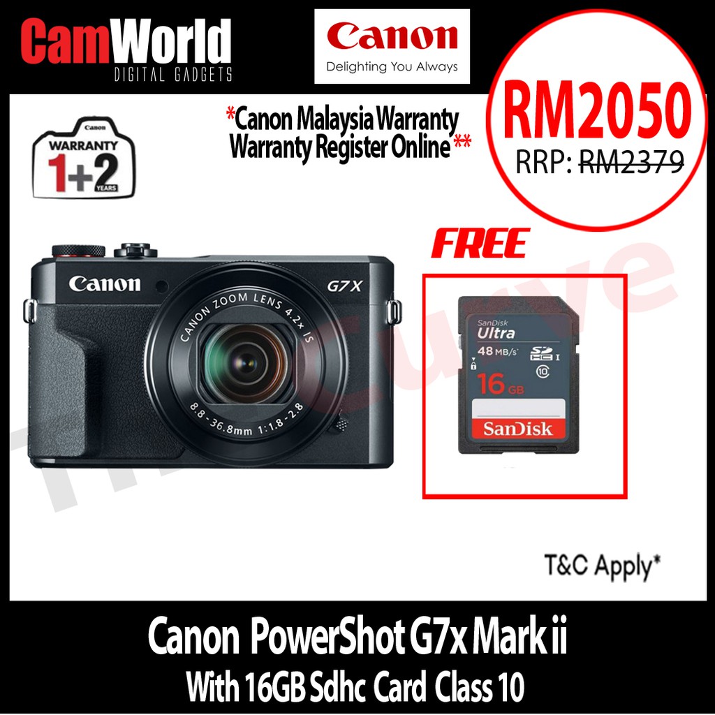 Canon Powershot G7x Mark ii (Ready Stock ) | Shopee Malaysia