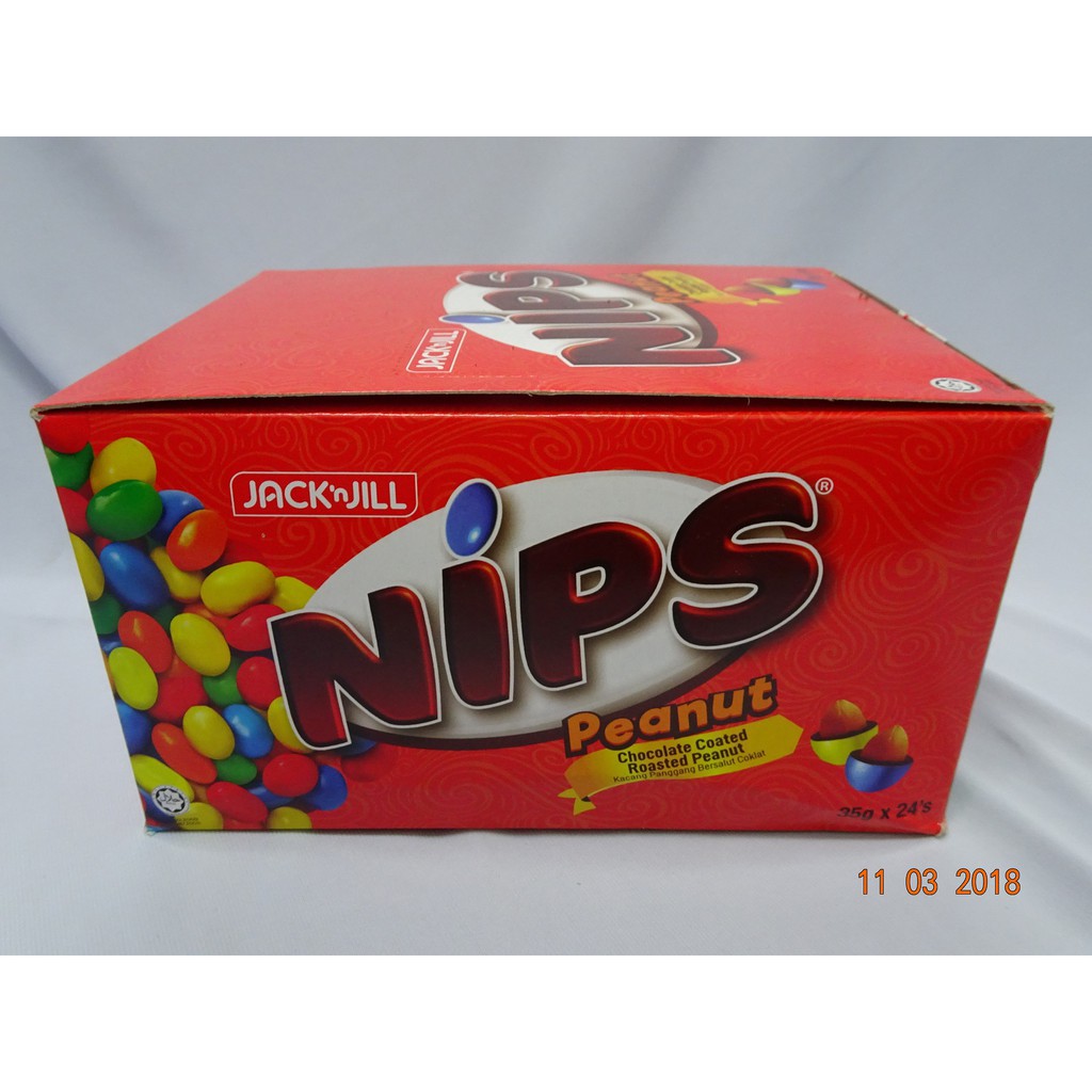 24 Packs Nips Peanut Chocolate 35g (LOCAL READY STOCKS) Shopee Malaysia