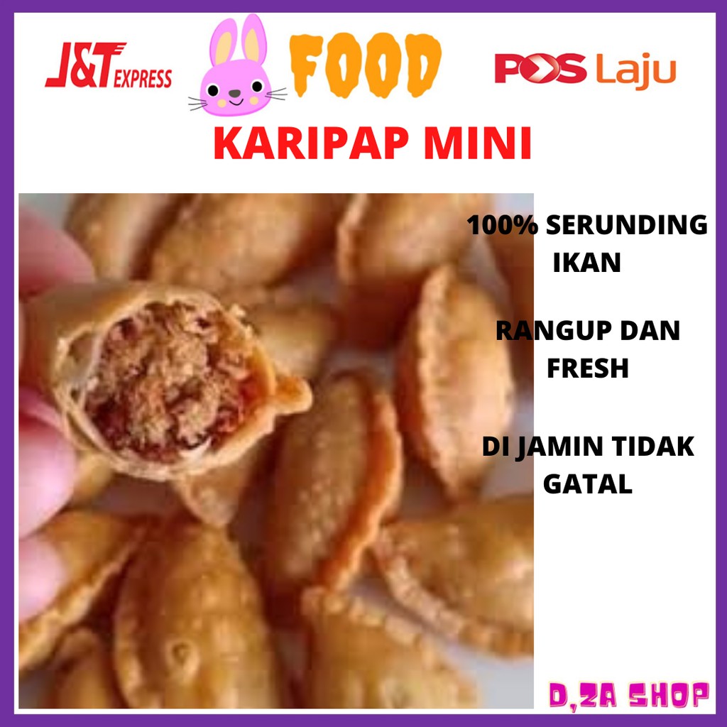 100 Biji Karipap Mini Karipap Serunding Ikan Terengganu Shopee Malaysia 5459