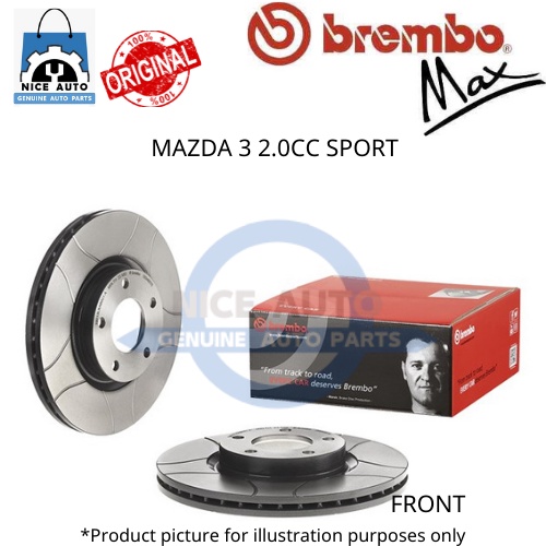 BREMBO MAX LINE 09.9610.75 Brake Disc Internally Vented, Slotted, Coat - View #8
