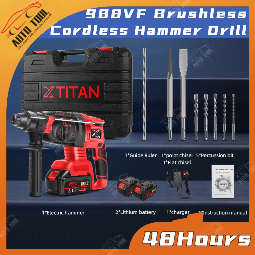 Clc 988vf Hammer Drill Cordless Brushless Impact Drill Electric Hammer