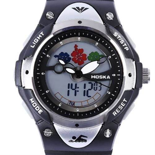 HOSKA DUAL MOVT QUARTZ DIGITAL WATCH LUMINOUS DATE DAY DISPLAY WRISTWATCH BLACK Shopee Malaysia