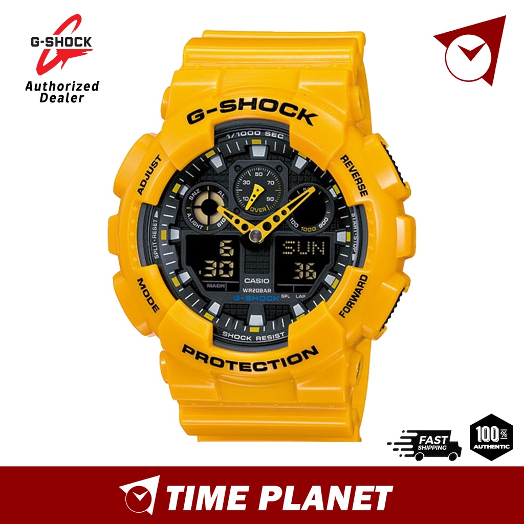 Official Warranty Casio G Shock Bumblebee GA 100 Series Men Watch