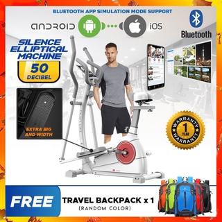 YINGERJAN QM1001 2 In1 Elliptical Trainer Cross Bike Indoor Cycle
