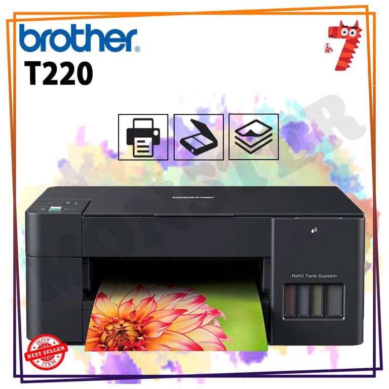 Brother DCP-T220 Refill Colour Ink Tank A4 Multifunction Printer ...