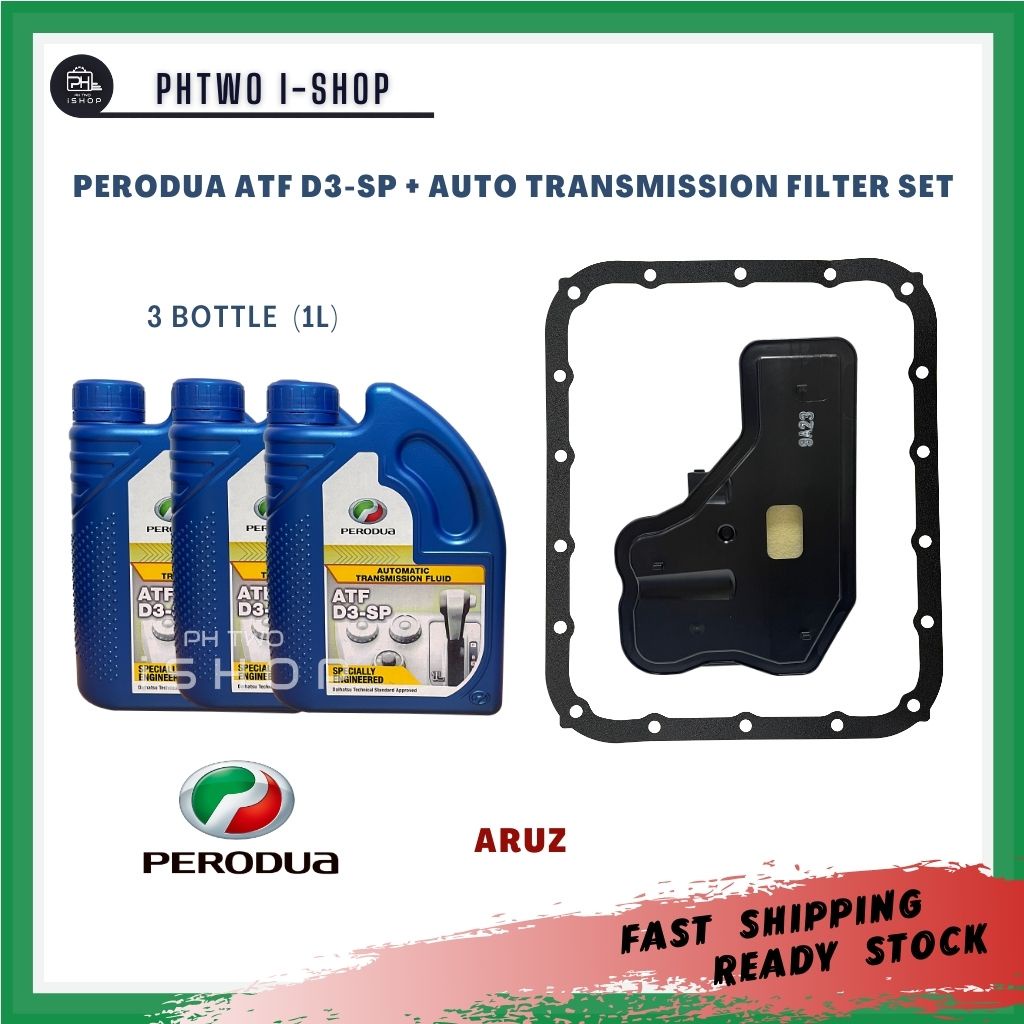 PERODUA ATF D3SP (1L x 3 BTLS) + AUTO TRANSMISSION FILTER SET