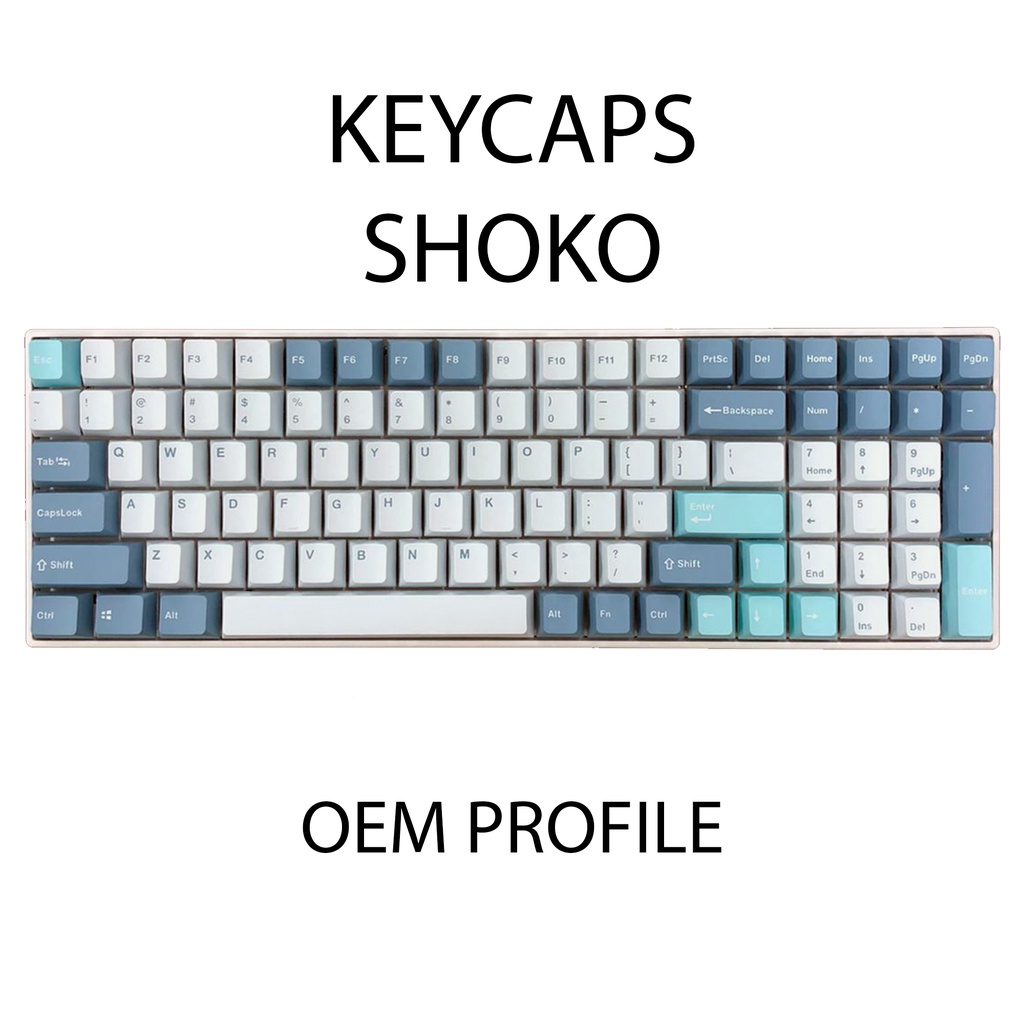 Keycaps PBT SHOKO DOUBLE SHOT OEM PROFILE MECHANICAL KEYBOARD | Shopee ...