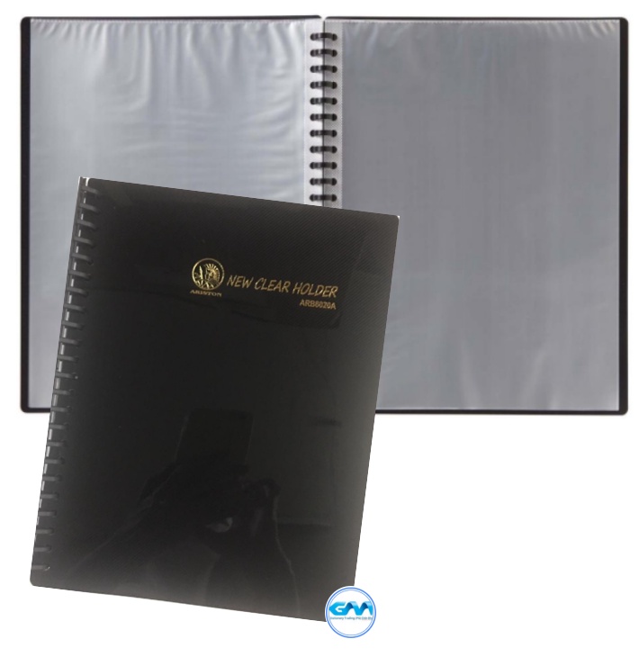 ARB6020A New Clear Holder 20 Pocket Refillable Display Book Clear ...