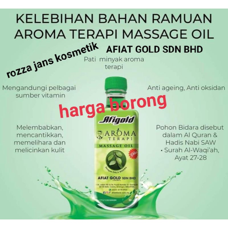 1 Hari Poss💥minyak Afiat Gold💥afigold💥 Aroma Terapi💥dengan Daun Bidara💥 Shopee Malaysia 3738