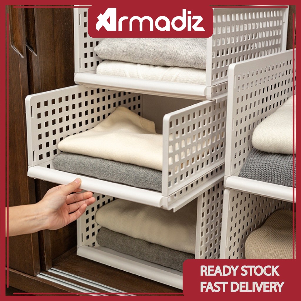AMZ Fully Assembly Wardrobe Storage Rack Stackable Drawer Durable ...