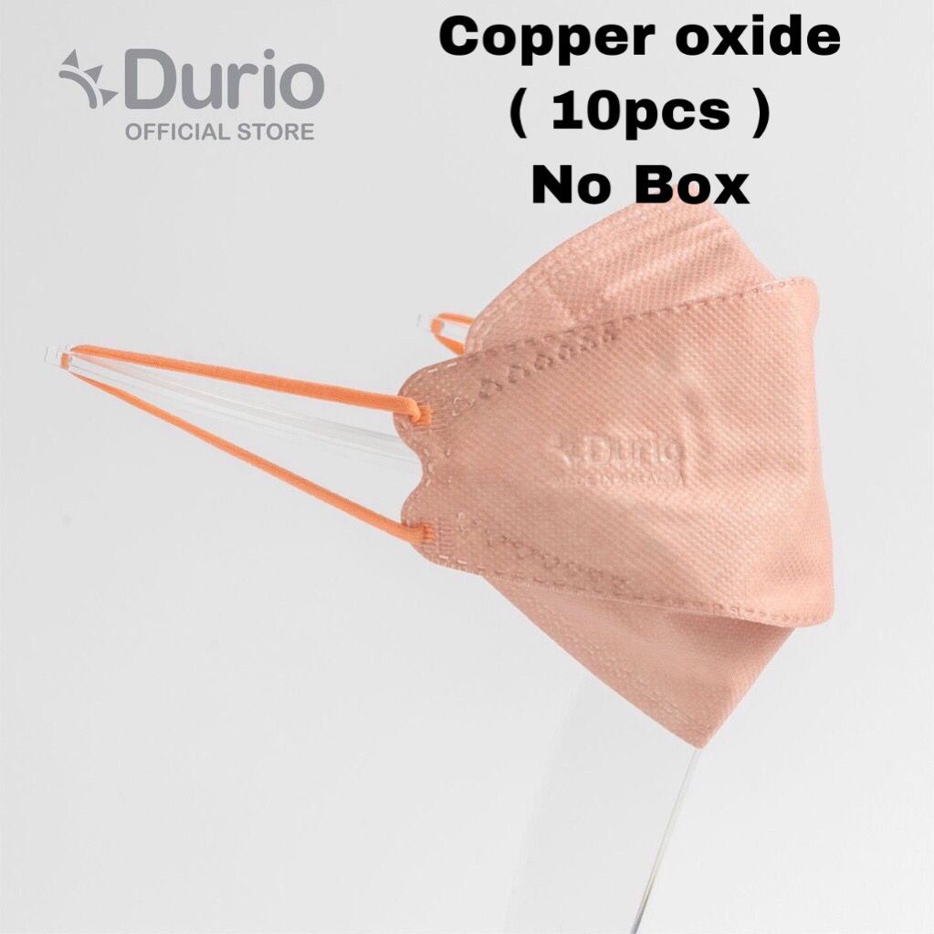 Durio KF94 Respirator Surgical Face Mask Black / White / Copper Oxide