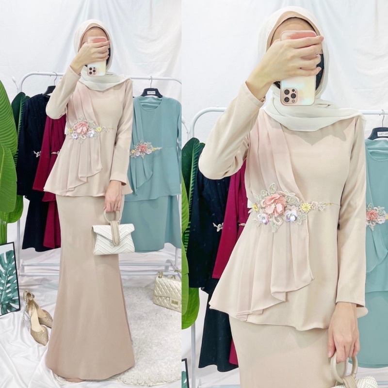 Peplum hotsell dress muslimah