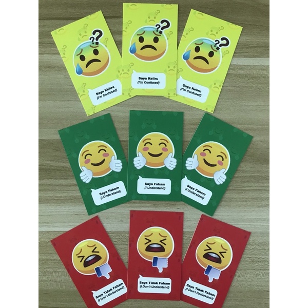 [NEW] Traffic Light Card (310gsm Tebal) Set Kad Traffic Light Alat ...