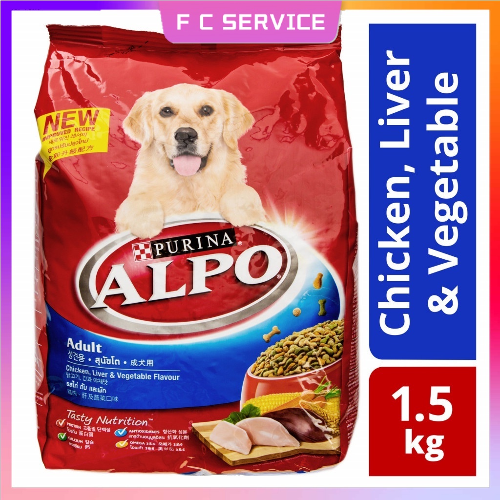 Alpo Dry Adult Dog Food Pack Chicken , Liver & Vegetable Flavour (3kg