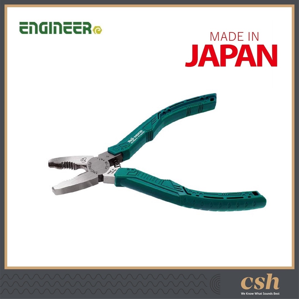 ENGINEER PZ-77 Slender Nose Combi Pliers With Screw Removal Gripping Jaws - Japan