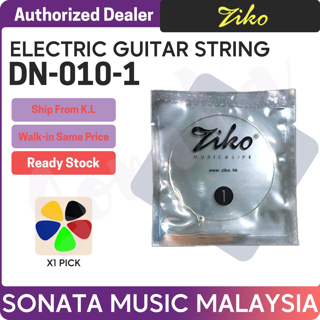 Ziko DN 010 1 Electric Guitar 1st Loose String Nickle Wound Extra