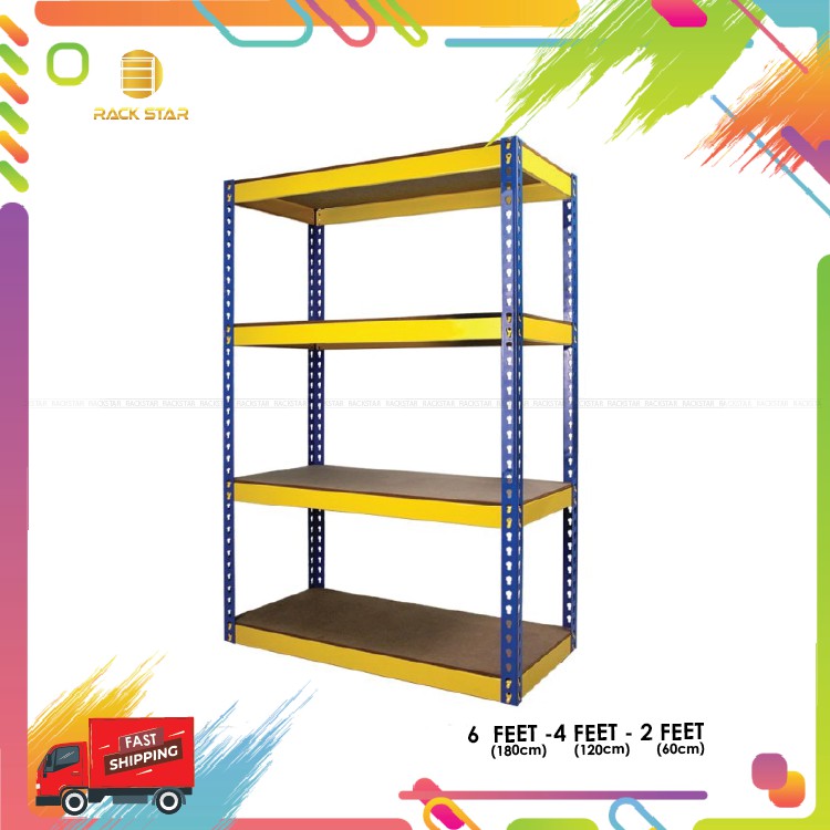 rack boltless rack storage 6'x4'x2' | Shopee Malaysia