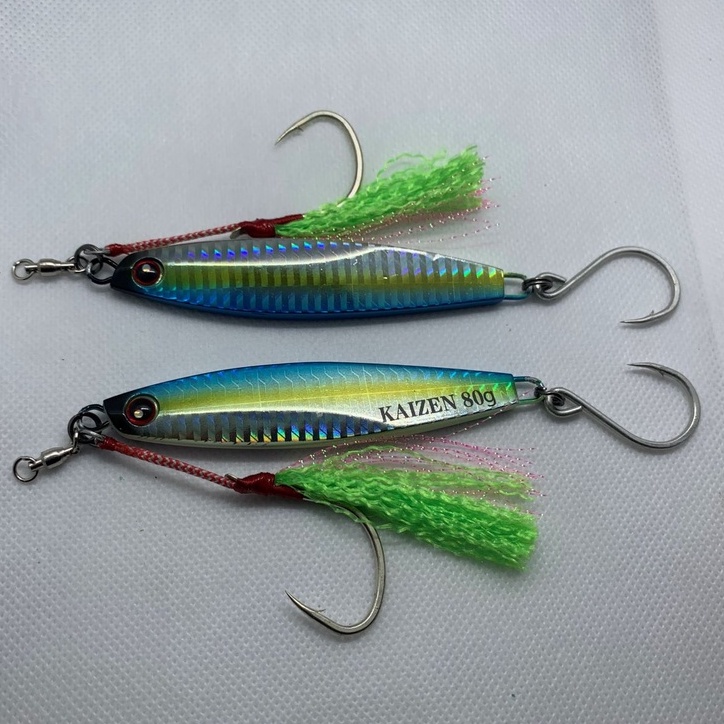 Tenggiri Killer Jig Santec Kaizen Blueyellowsilver Line 8060gram