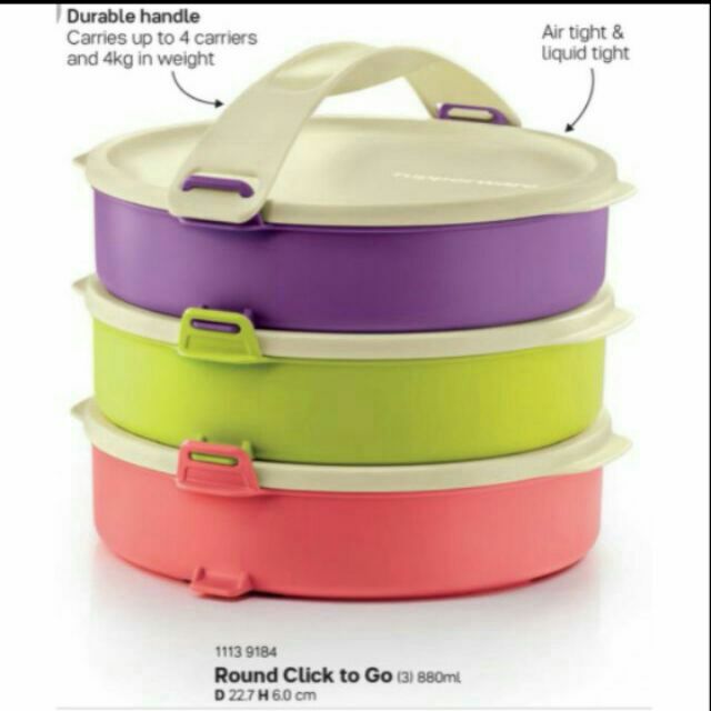 Round click to go by Tupperware brands | Shopee Malaysia