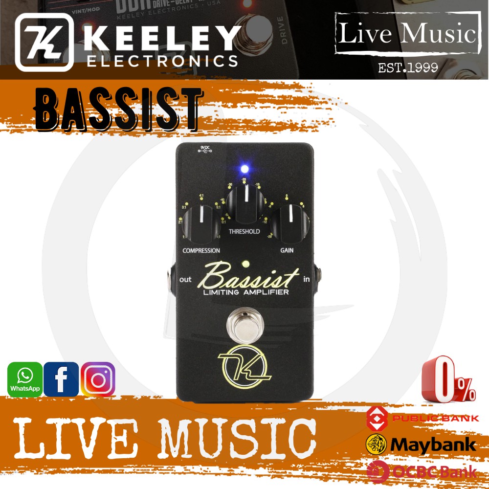 Keeley Bassist Limiting Amplifier Bass Compression Effects Pedal