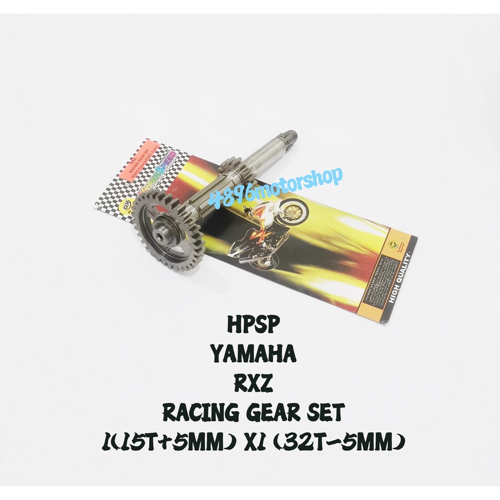 [ HPSP ] GEAR SHAFT HYPERSPEED YAMAHA RXZ Y125Z Y125ZR RACING GEAR SET ...