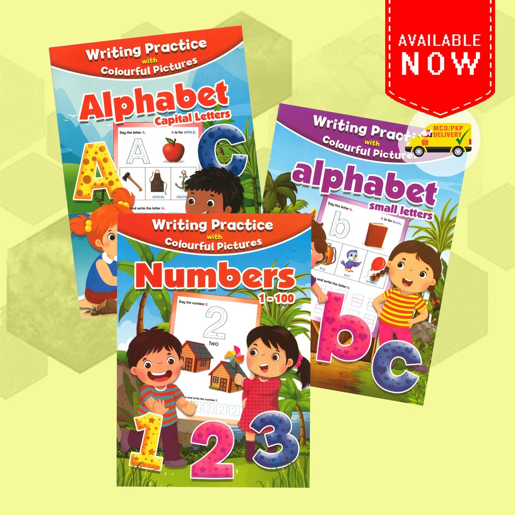 (EZE) ABC 123 WRITING PRACTICE BOOK : ALPHABET CAPITAL LETTERS