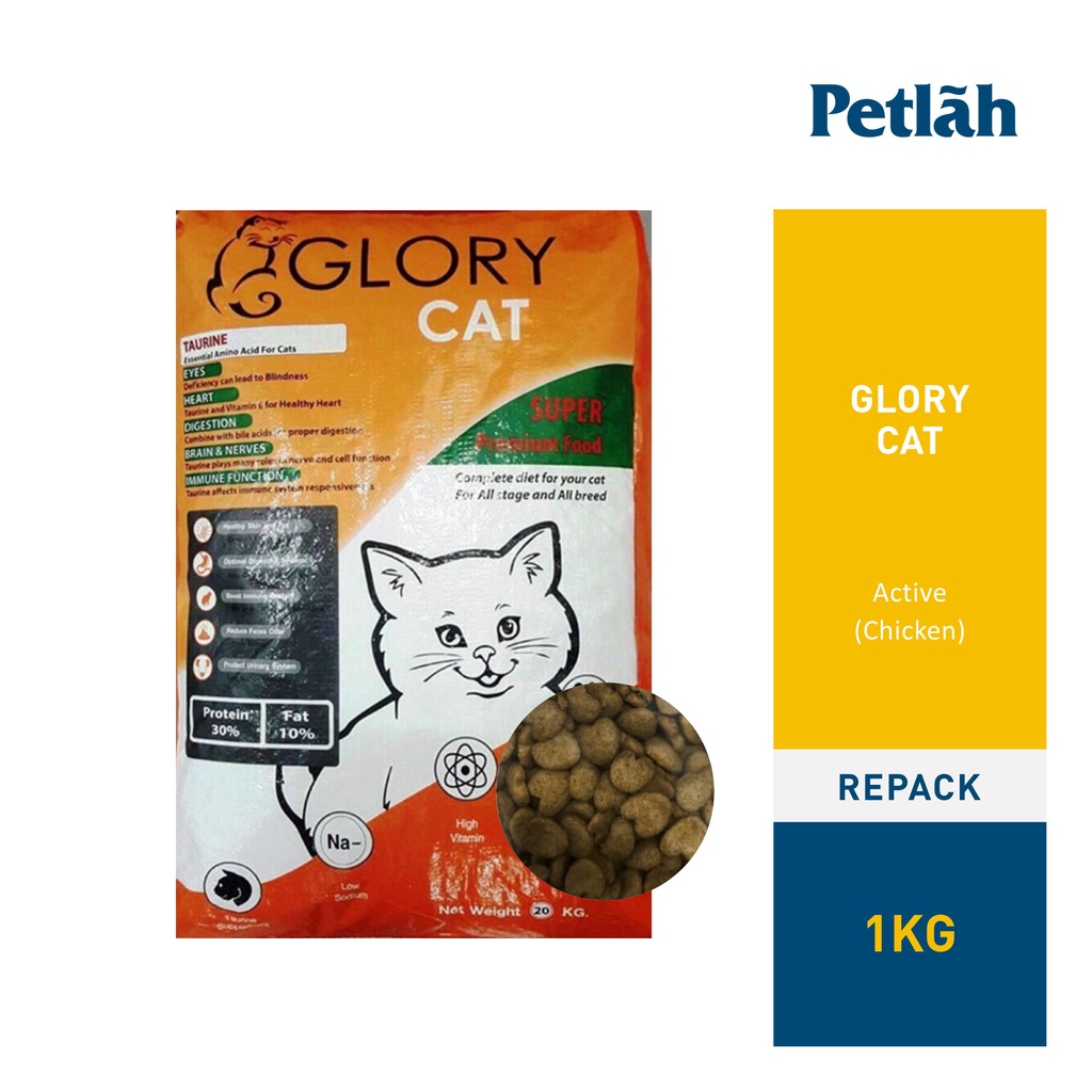 Glory Cat Dry Food 1kg (Repack) Shopee Malaysia