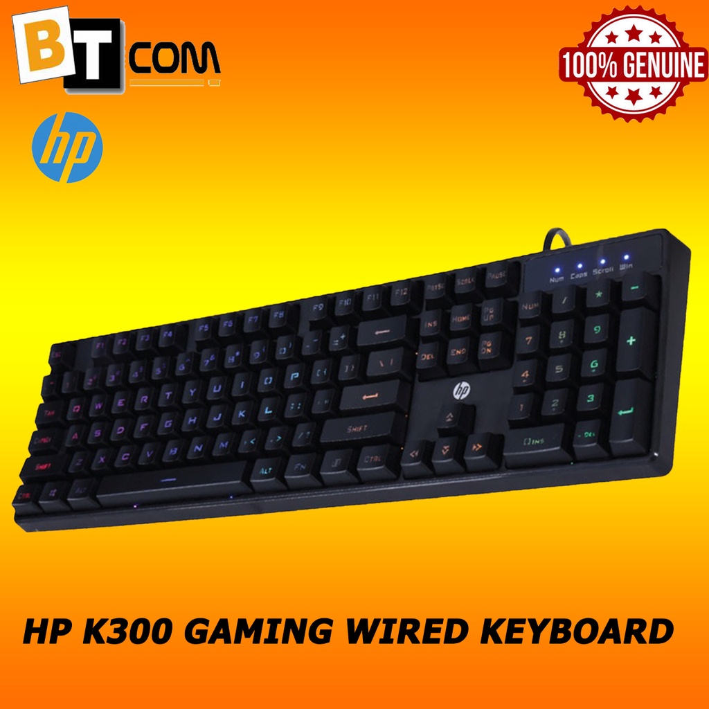 HP K300 Gaming Wired Keyboard 4QM95AA Shopee Malaysia