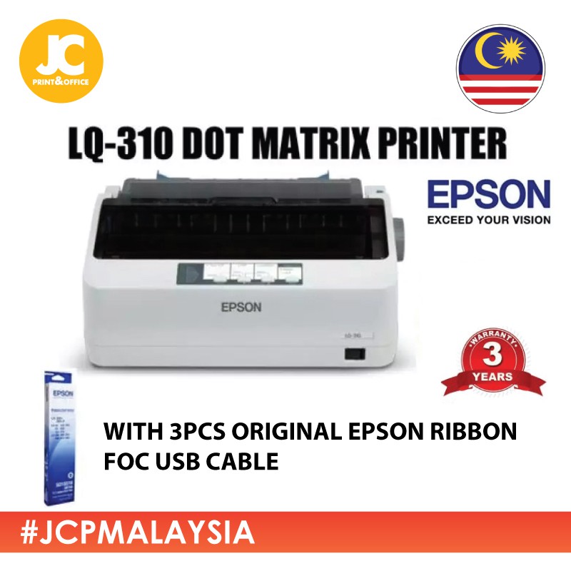 EPSON LQ310 Dot Matrix Printer 24Pin Narrow Carriage Impact Printer