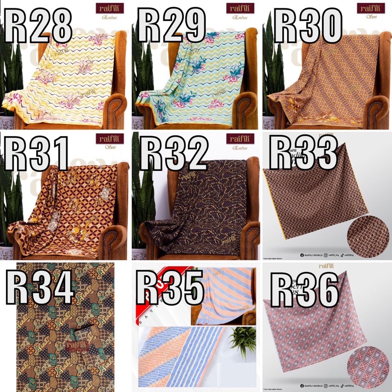 Raifili Exclusive Limited Edition Batik Embun dan Batik Seri | Shopee ...