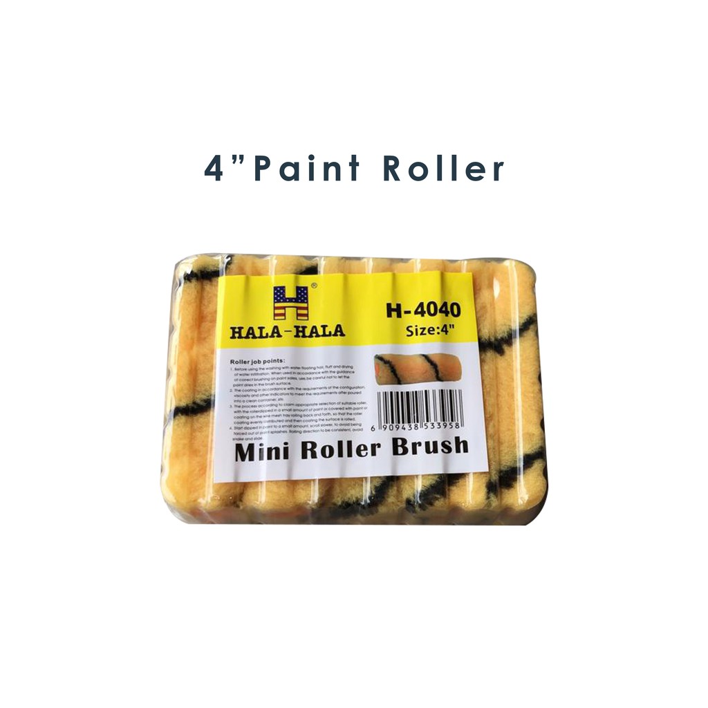 Roller brush store 4 inch