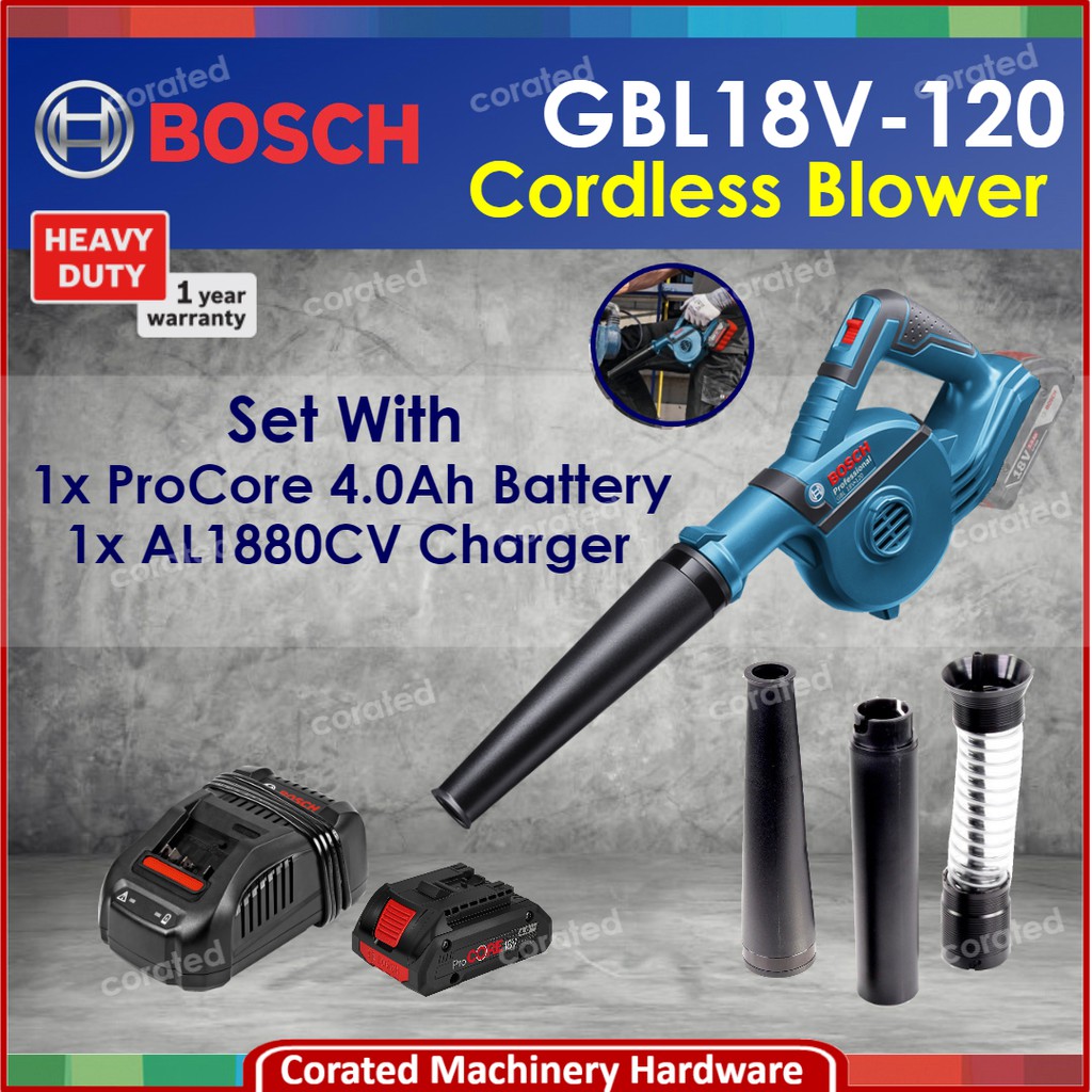 CORATED Bosch GBL18V 120 Cordless 18v Blower Come with ProCore