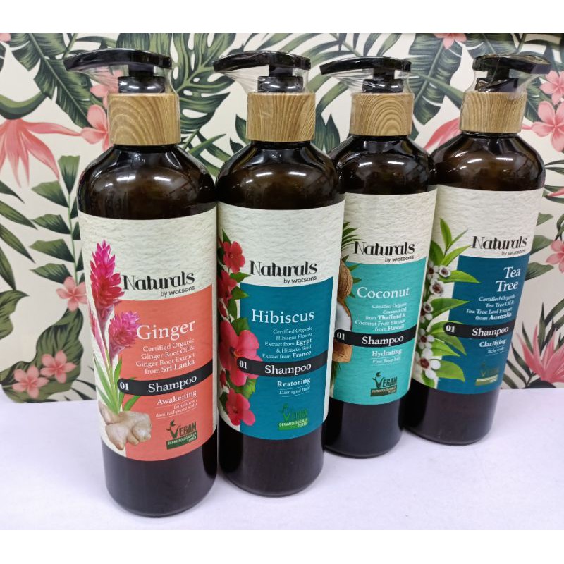 NATURALS BY WATSONS Shampoo Range 490ml Shopee Malaysia