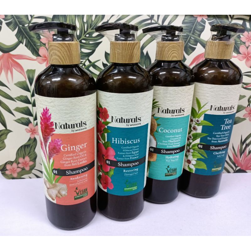 Naturals By Watsons Shampoo Range 490ml Shopee Malaysia 3886