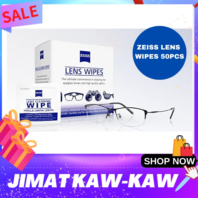 Zeiss Lens Wipe new alcohol formula 50's per box(READY STOCKS) Shopee