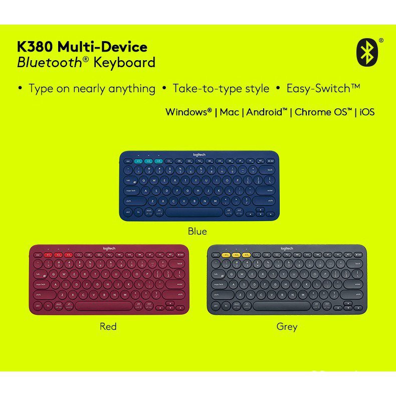 Logitech K380 Wireless Keyboard For PC Laptop Computer Bluetooth Multi
