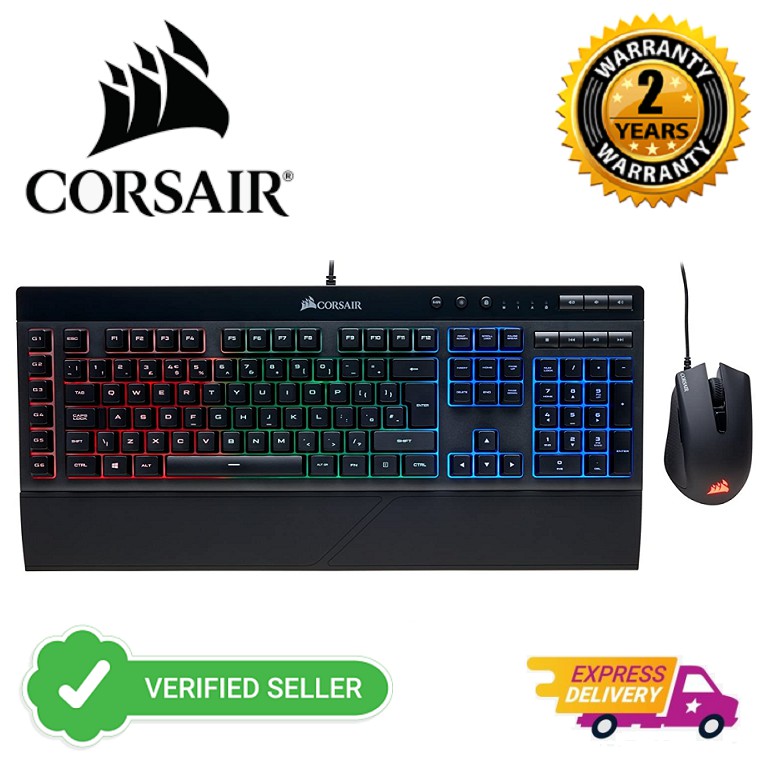 CORSAIR K55 + HARPOON RGB KEYBOARD AND MOUSE COMBO CH9206115NA