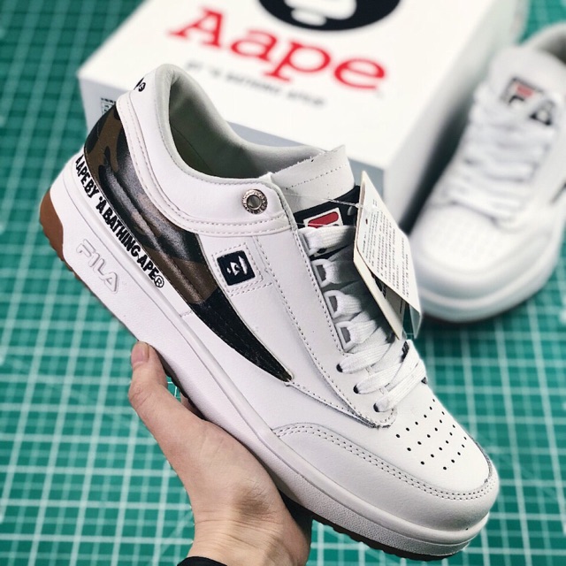 Fila deals bape shoes