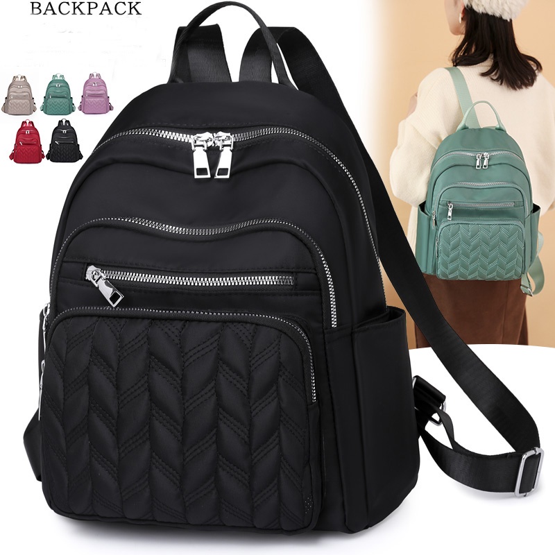 beg perempuan beg galas Nylon Cloth backpack handbag women big bag ...