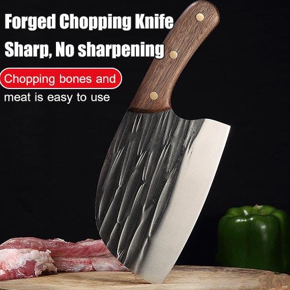 【Durable high Hammered Pattern knife Chopping Chicken Wings Sharp Knife