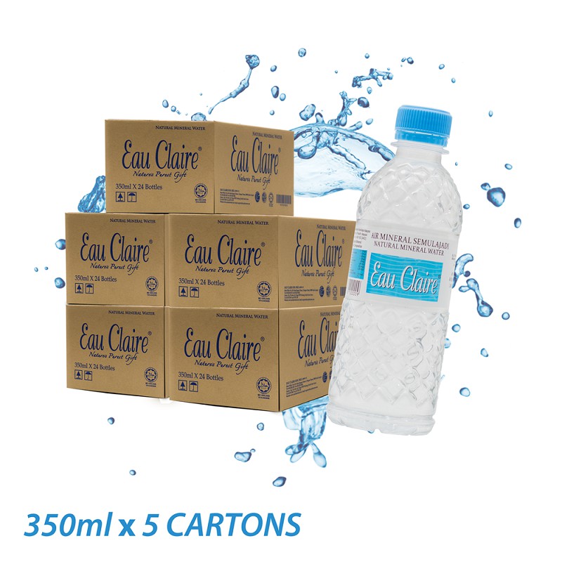 Eau Claire Natural Mineral Water (350ml x 5 Cartons) DELIVERY WITHIN ...
