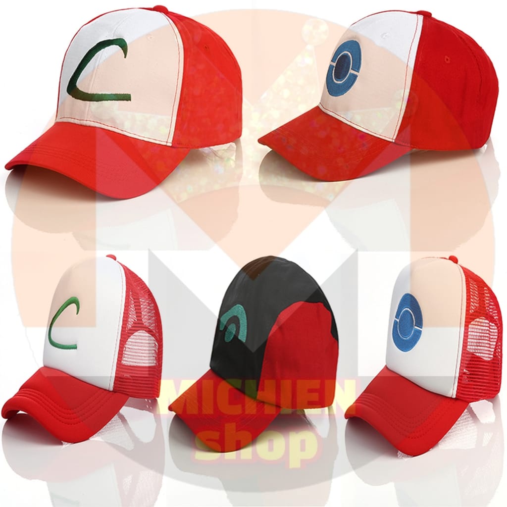 Pokemon Figure set Anime POKEMON Figure Cosplay Hat POKEMON ASH KETCHUM
