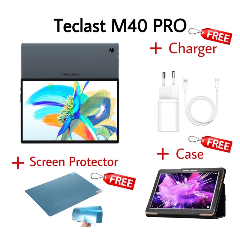 🔥LOWEST PRICE🔥Teclast M40 Pro/M40/M30 10.1Inch 6+128GB 4G LTE Android 10 Smart Tablet Murah